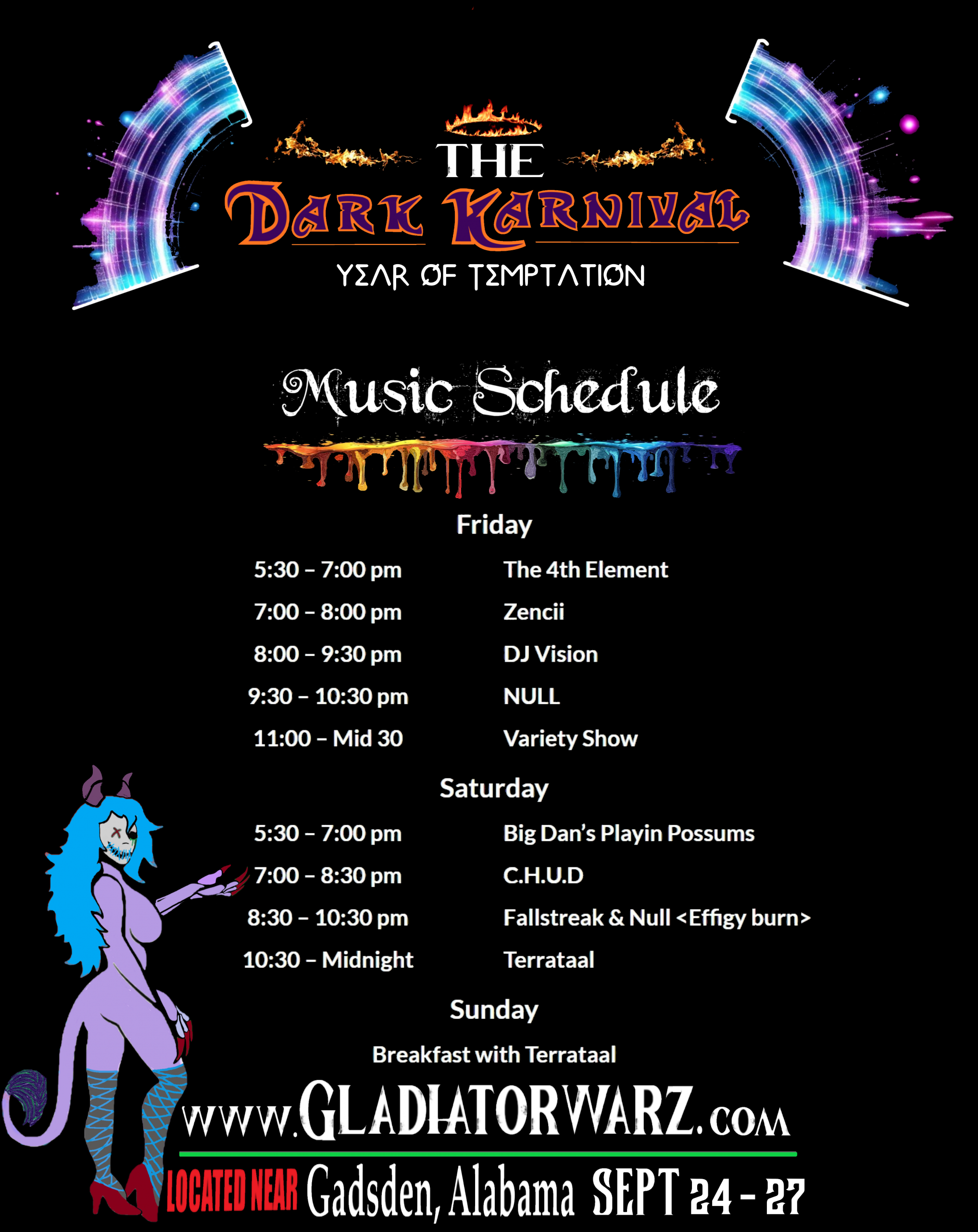 DK 26 Music Schedule
